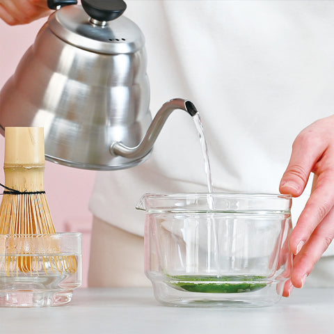 Hario Double-Wall Matcha Bowl (Pink)